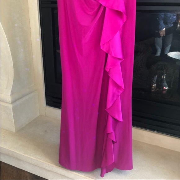 Ralph Lauren Sleeveless Pink Floor Length Evening Dress - Picture 4 of 10